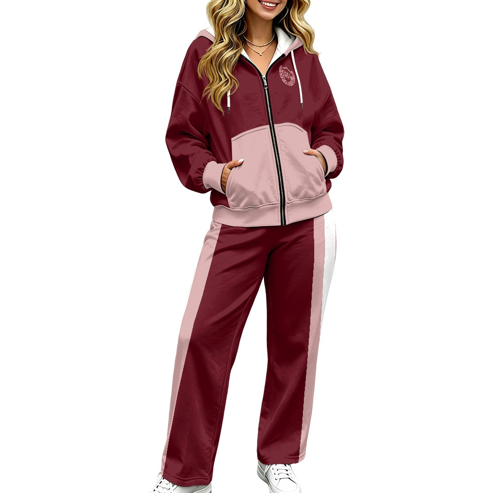 THE SIGNATURE LEISURE™ Women's Lux Hooded Cardigan & Wide-Leg Set