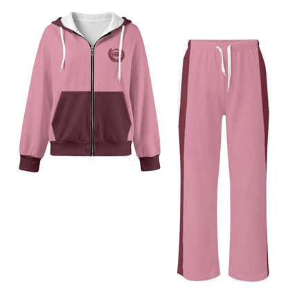 THE SIGNATURE LEISURE™ Women's Lux Hooded Cardigan & Wide-Leg Set