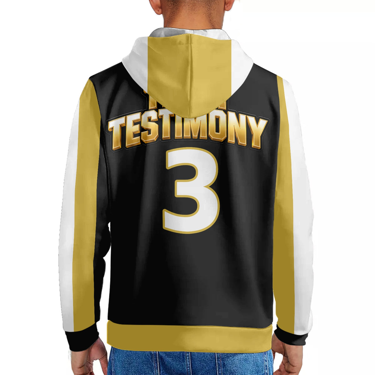 THE TESTIMONY LS™ — SIGNATURE Men’s Long-Sleeve Hooded Jersey