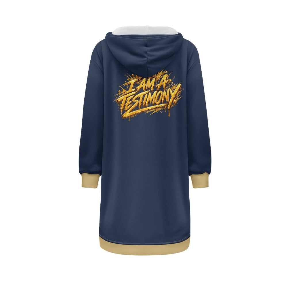 THE KINGDOM PRESENCE™ Women’s Longline Hooded Zip Coat