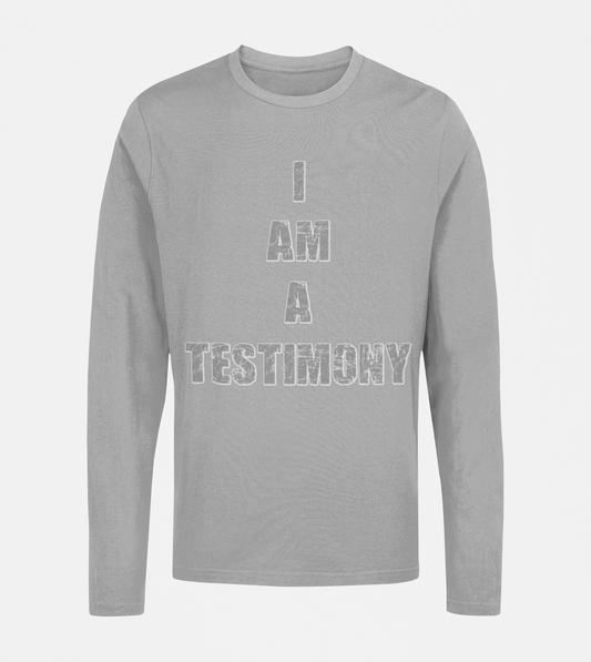 I AM A TESTIMONY LS- GRAY