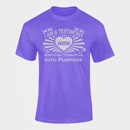 PAIN INTO PURPOSE TEE - PURPLE