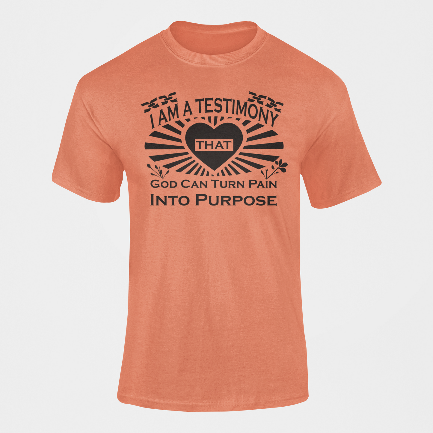 PAIN  INTO PURPOSE TEE - ORANGE
