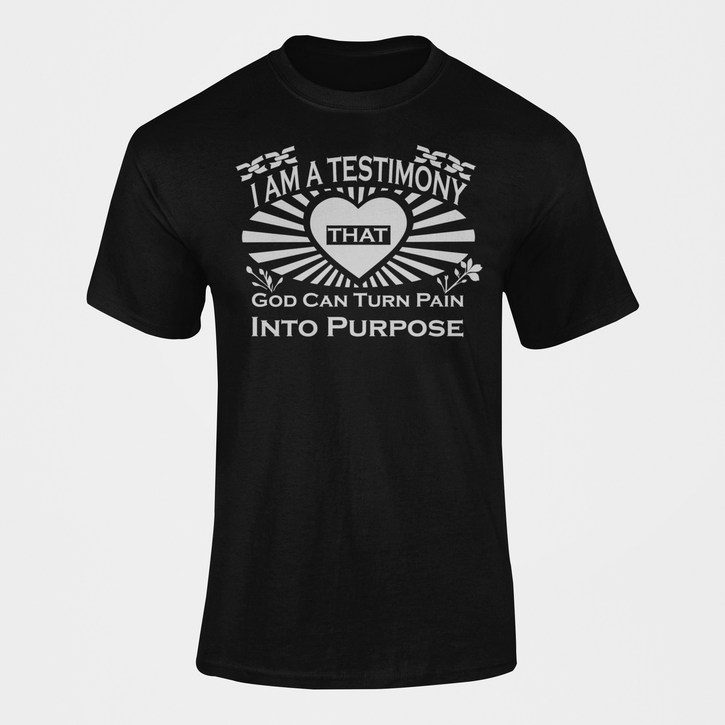PAIN INTO PURPOSE TEE - BLACK